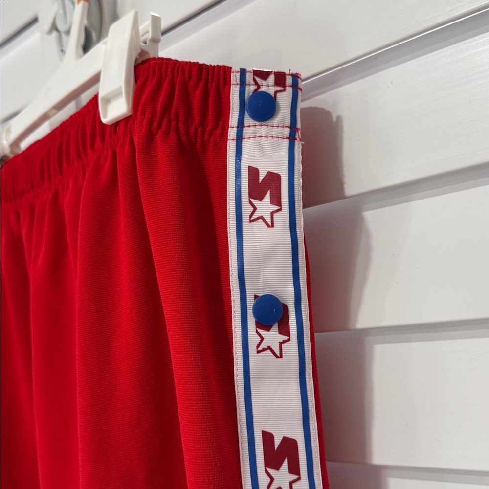 STARTER - Athletic midi Red Skirt with Patterned Trim - Picture 2 of 4